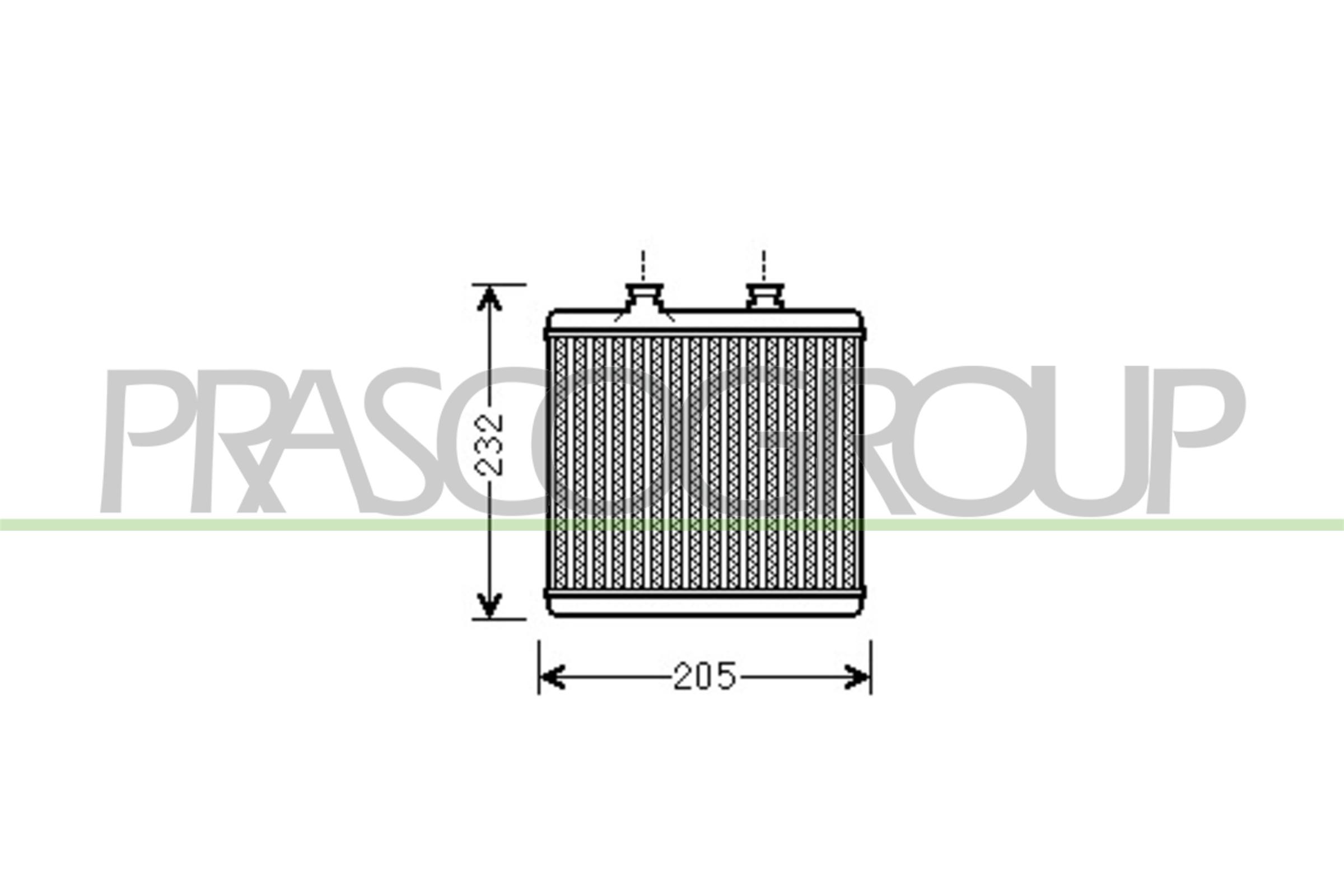 Schimbator caldura, incalzire habitaclu ME029H001 PRASCO