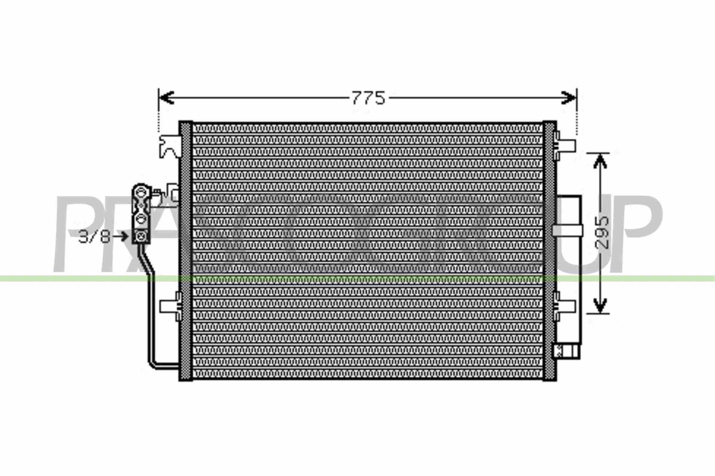 Condensator, climatizare ME919C001 PRASCO