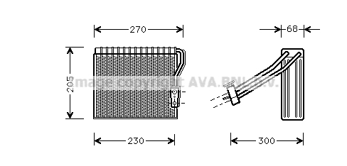 Evaporator, aer conditionat MSV051 PRASCO