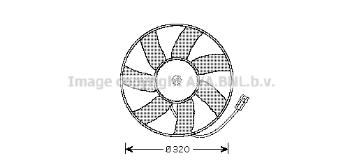 Ventilator, radiator OL7522 PRASCO