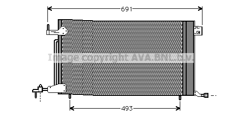 Condensator, climatizare PE5186 PRASCO