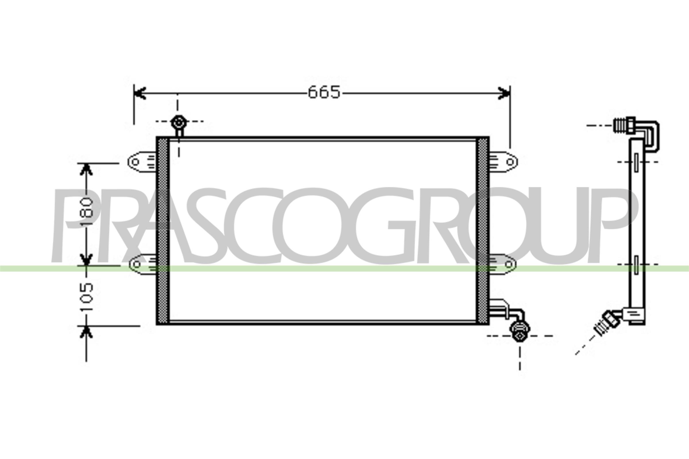 Condensator, climatizare VG032C001 PRASCO