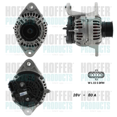 Generator / Alternator H5610067G HOFFER