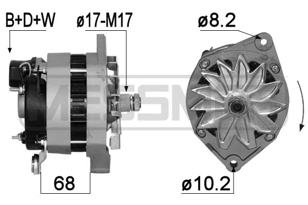 Generator / Alternator 209142A MESSMER