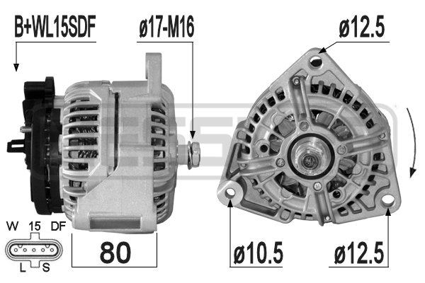 Generator / Alternator 209307A MESSMER