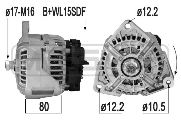 Generator / Alternator 209308A MESSMER