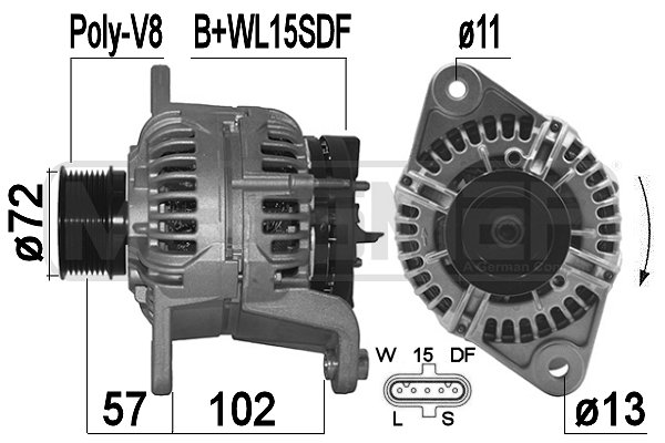 Generator / Alternator 209489 MESSMER