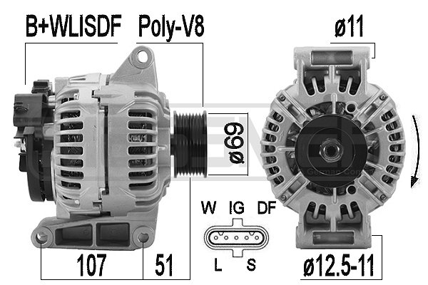 Generator / Alternator 209575A MESSMER