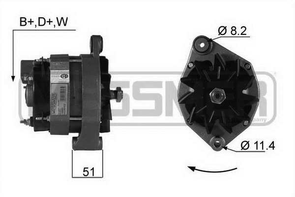 Generator / Alternator 210008R MESSMER