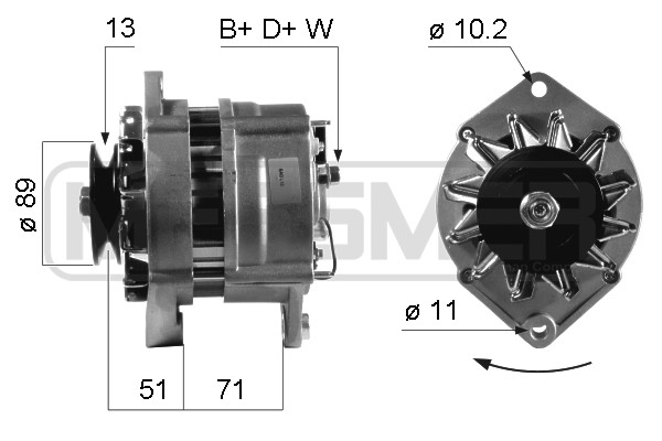 Generator / Alternator 210297 MESSMER