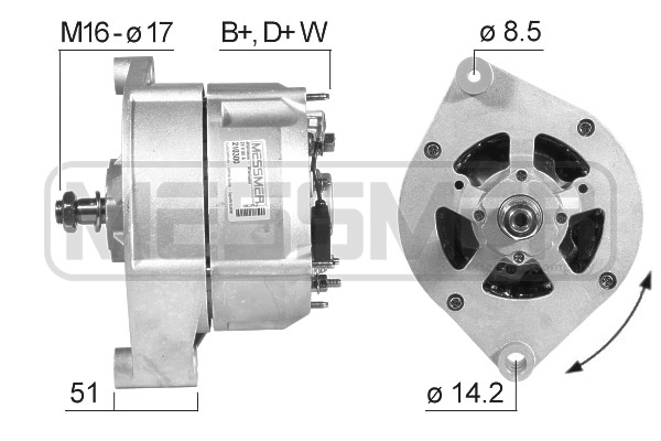 Generator / Alternator 210300A MESSMER