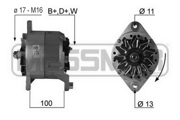 Generator / Alternator 210305A MESSMER