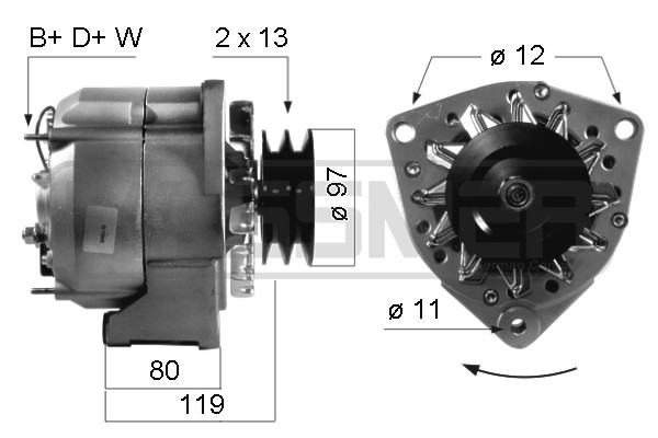 Generator / Alternator 210306A MESSMER