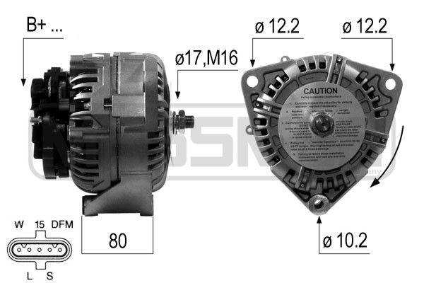 Generator / Alternator 210673A MESSMER