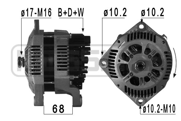 Generator / Alternator 210981A MESSMER