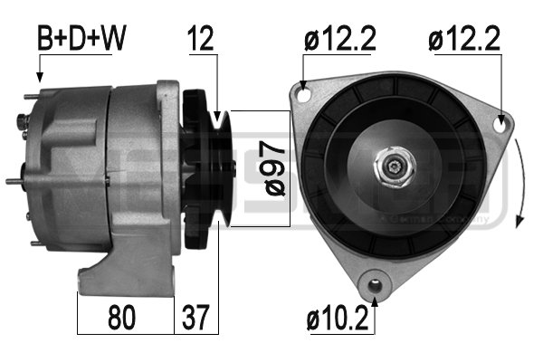Generator / Alternator 210983A MESSMER