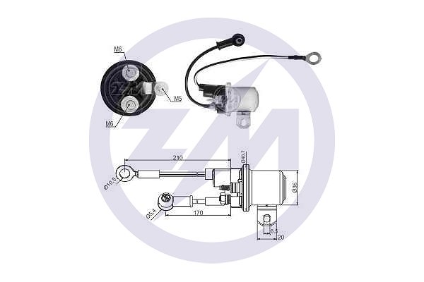 Solenoid, electromotor ZM1428 MESSMER