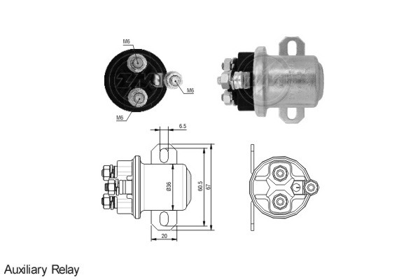 Solenoid, electromotor ZM3409 MESSMER