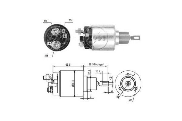 Solenoid, electromotor ZM3674 MESSMER