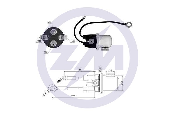 Solenoid, electromotor ZM428 MESSMER