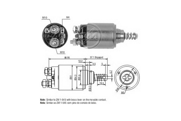 Solenoid, electromotor ZM649 MESSMER