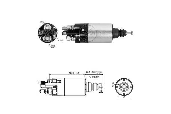 Solenoid, electromotor ZM842 MESSMER