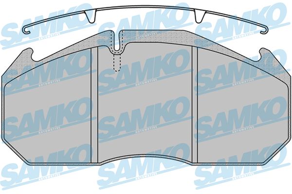 Set placute frana,frana disc 5SP1162 SAMKO