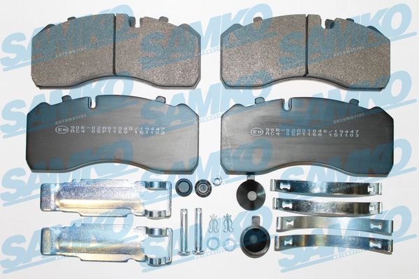 Set placute frana,frana disc 5SP1168K SAMKO
