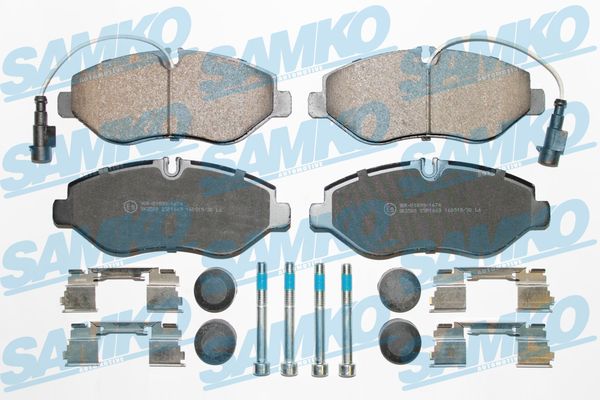 Set placute frana,frana disc 5SP1669 SAMKO