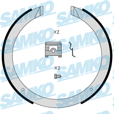 Set saboti frana, frana de mana 81098 SAMKO
