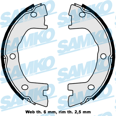 Set saboti frana, frana de mana 89250 SAMKO