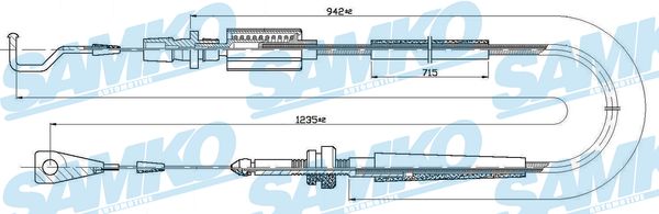 Cablu acceleratie C0030A SAMKO