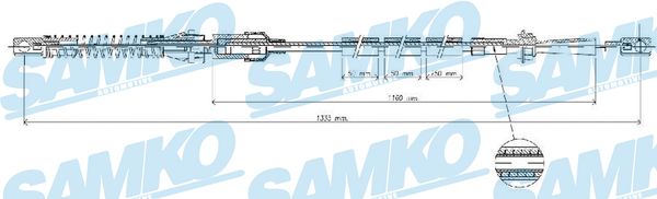 Cablu acceleratie C0073A SAMKO