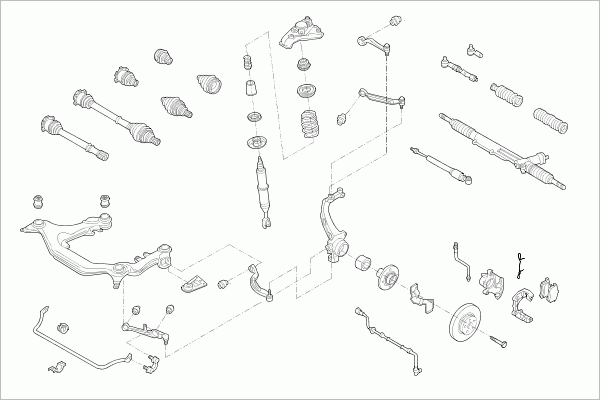 Suspensie roata VW-PASSA-FL031 LEMFÖRDER