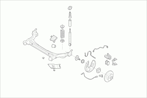 Suspensie roata VW-GOLF-RL028 LEMFÖRDER