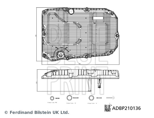 Filtru hidraulic, cutie de viteze automata ADBP210136 BLUE PRINT