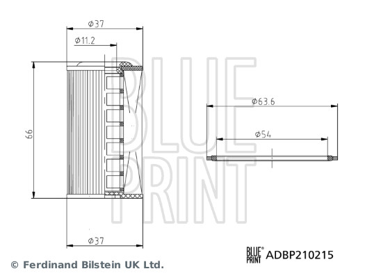 Filtru hidraulic, cutie de viteze automata ADBP210215 BLUE PRINT