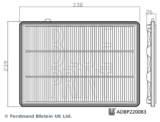 Filtru aer ADBP220083 BLUE PRINT