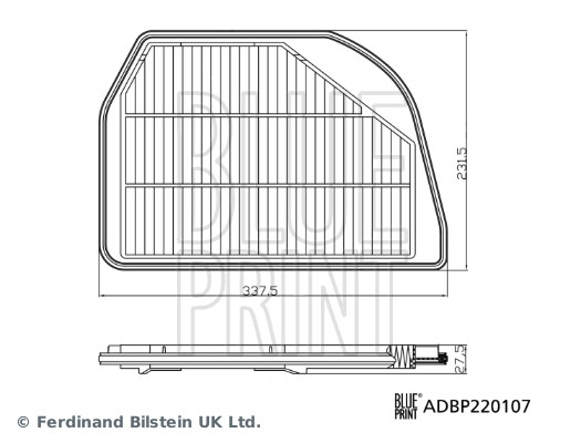 Filtru aer ADBP220107 BLUE PRINT