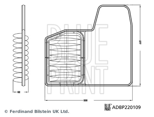 Filtru aer ADBP220109 BLUE PRINT