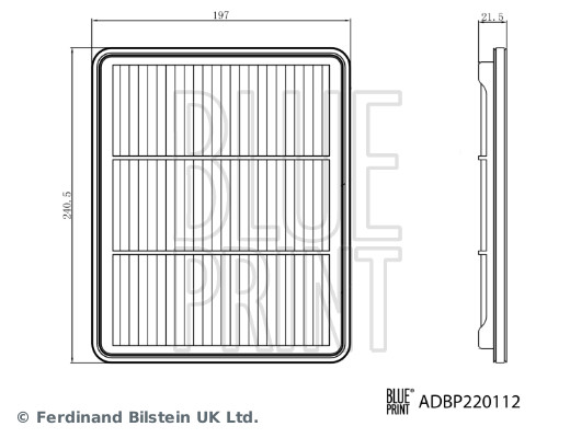 Filtru aer ADBP220112 BLUE PRINT