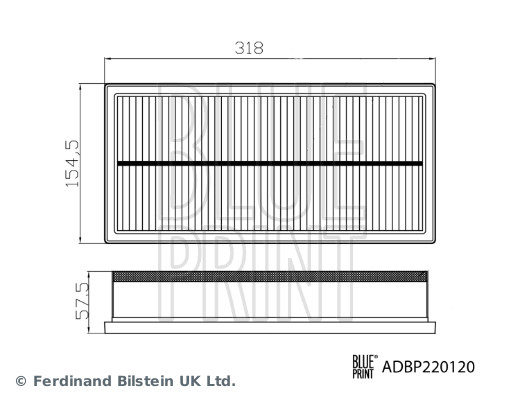 Filtru aer ADBP220120 BLUE PRINT