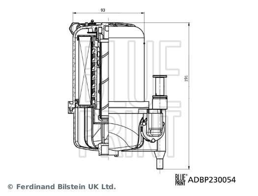 Filtru combustibil ADBP230054 BLUE PRINT