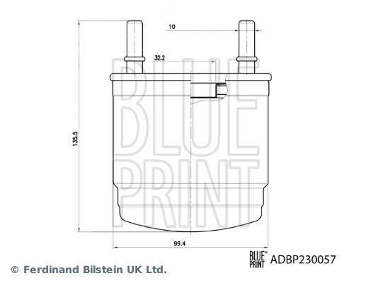 Filtru combustibil ADBP230057 BLUE PRINT