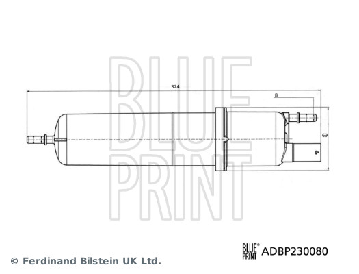 Filtru combustibil ADBP230080 BLUE PRINT