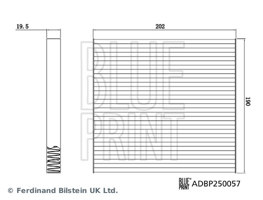 Filtru, aer habitaclu ADBP250057 BLUE PRINT