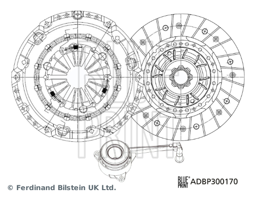 Set ambreiaj ADBP300170 BLUE PRINT