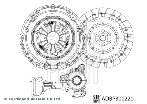 Set ambreiaj ADBP300220 BLUE PRINT