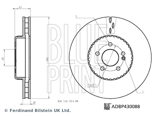 Disc frana ADBP430088 BLUE PRINT