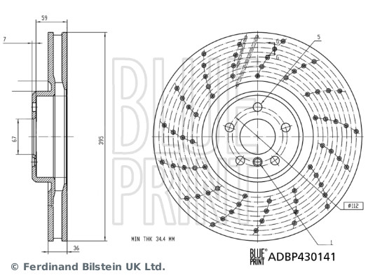 Disc frana ADBP430141 BLUE PRINT